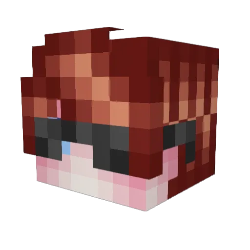 SkayniZ Minecraft avatar head, 3D render
