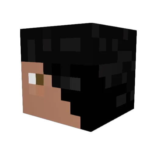 Skaynne Minecraft avatar head, 3D render