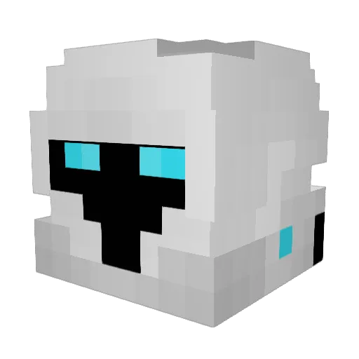Skazie Minecraft avatar head, 3D render