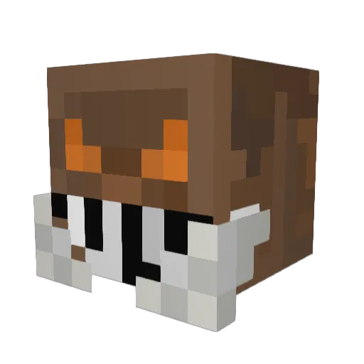 Skazzo Minecraft avatar head, 3D render