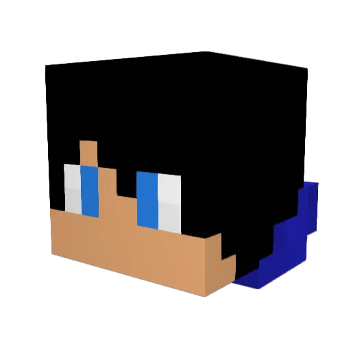 Skeaper Minecraft avatar head, 3D render