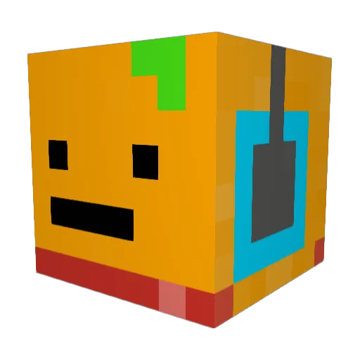 SkearthPlayz Minecraft avatar head, 3D render