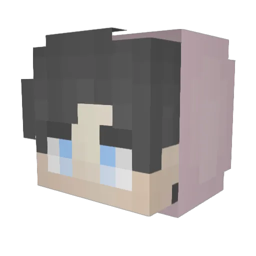 Skech Minecraft avatar head, 3D render