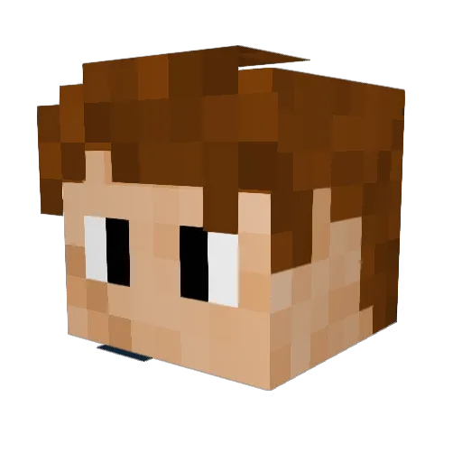 Skedaddle_42 Minecraft avatar head, 3D render
