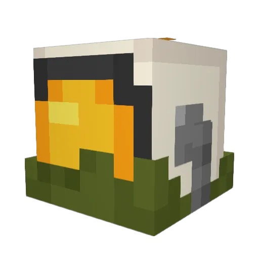 Skeddlebop Minecraft avatar head, 3D render