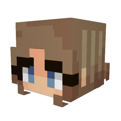 SkeePear Minecraft avatar head, 3D render