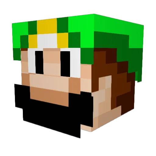 Skeeball19 Minecraft avatar head, 3D render
