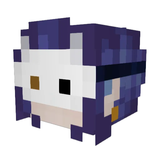 Skeechy Minecraft avatar head, 3D render