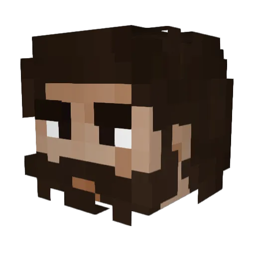 SkeeterEater Minecraft avatar head, 3D render