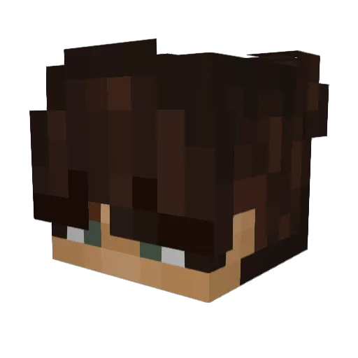Skef Minecraft avatar head, 3D render