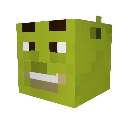 Skefff Minecraft avatar head, 3D render