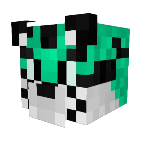 Skeggi Minecraft avatar head, 3D render