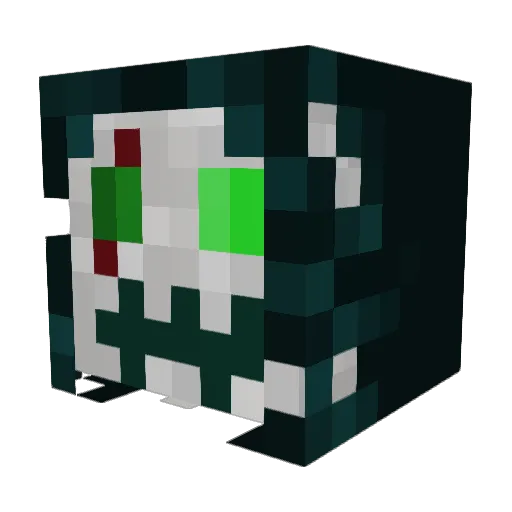 SkelDracus Minecraft avatar head, 3D render