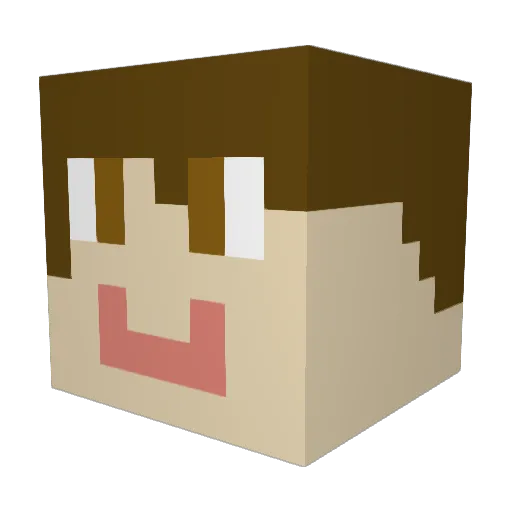 Skel__7 Minecraft avatar head, 3D render