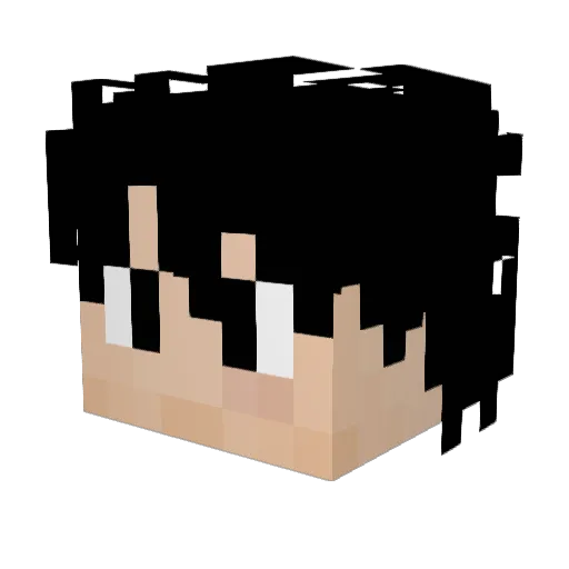 Skelactic Minecraft avatar head, 3D render