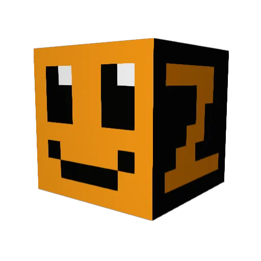 Skelda Minecraft avatar head, 3D render