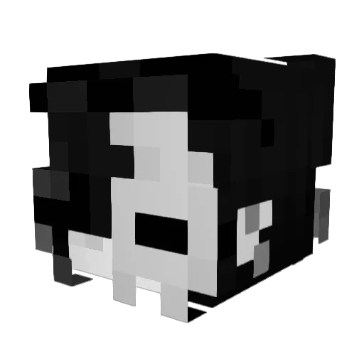 SkeleRayz Minecraft avatar head, 3D render
