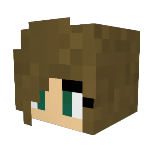 Skelebone51 Minecraft avatar head, 3D render
