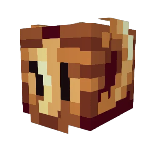 Skeleetrom Minecraft avatar head, 3D render
