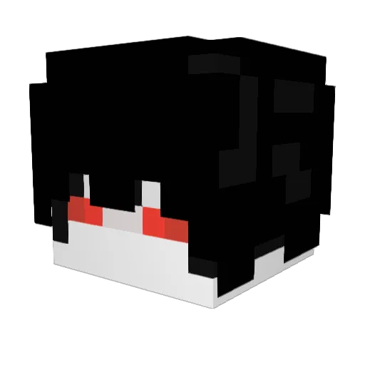 Skelend Minecraft avatar head, 3D render