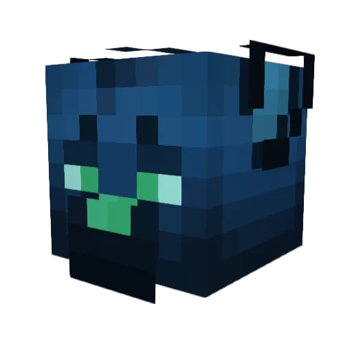 Skelesins Minecraft avatar head, 3D render