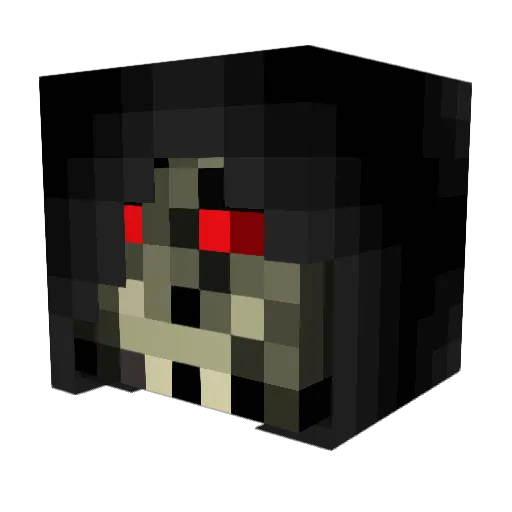 SkeletalPlague Minecraft avatar head, 3D render