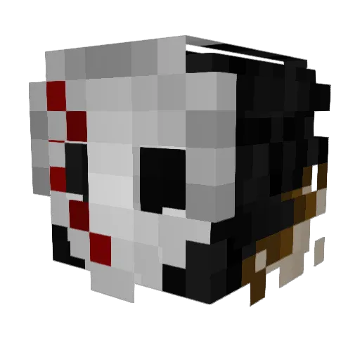 SkeletalSpiders Minecraft avatar head, 3D render