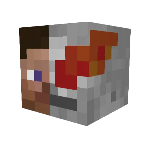 Skeletalguy1 Minecraft avatar head, 3D render
