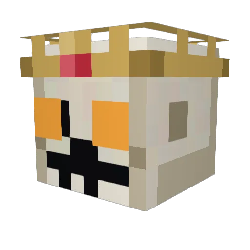 Skeleten80 Minecraft avatar head, 3D render