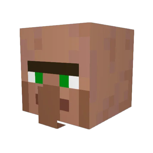 Skeletoaster Minecraft avatar head, 3D render