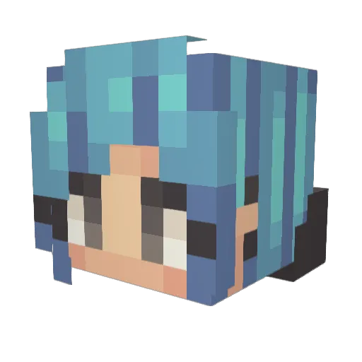 SkeletonHorses Minecraft avatar head, 3D render