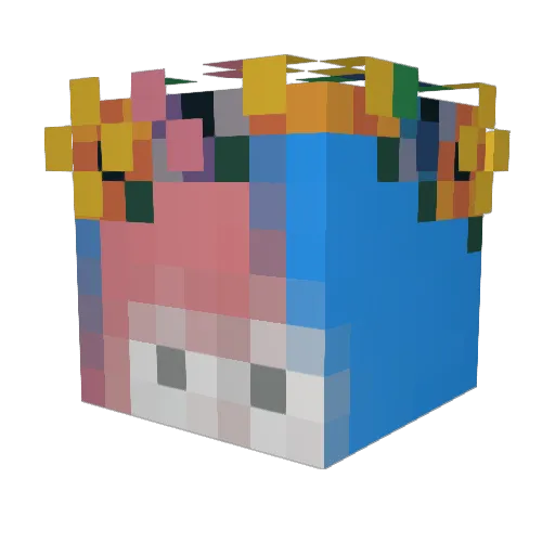 SkeletonMan471 Minecraft avatar head, 3D render
