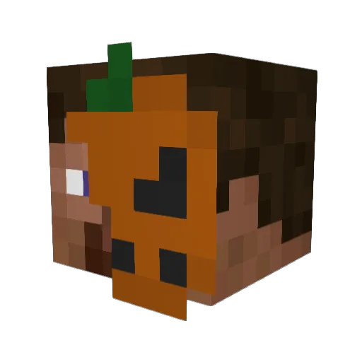 SkeletonMask Minecraft avatar head, 3D render
