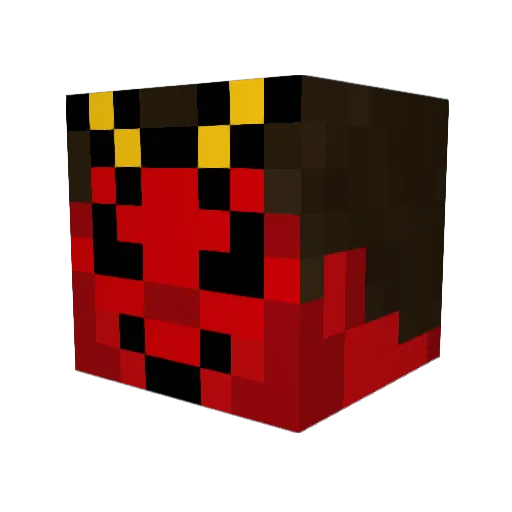 SkeletonMorry Minecraft avatar head, 3D render