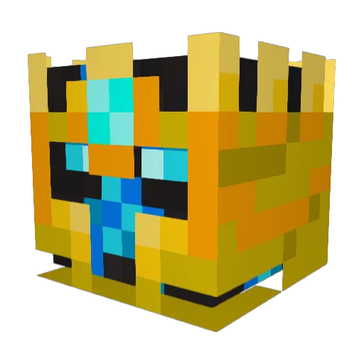 SkeletonStu Minecraft avatar head, 3D render