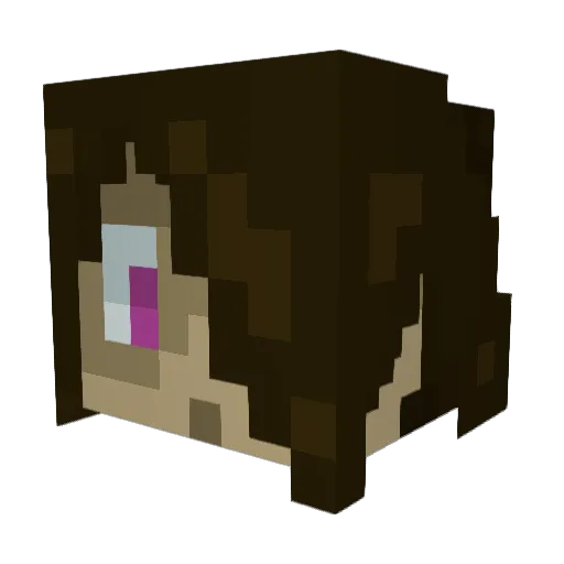 Skeletonicus Minecraft avatar head, 3D render