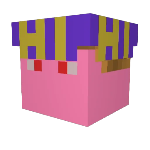 Skeletonminor Minecraft avatar head, 3D render