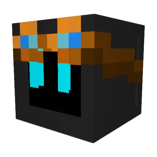 Skeletor_09 Minecraft avatar head, 3D render