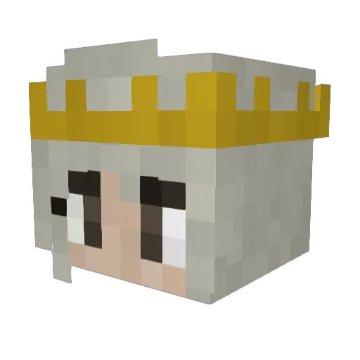 Skeletore Minecraft avatar head, 3D render