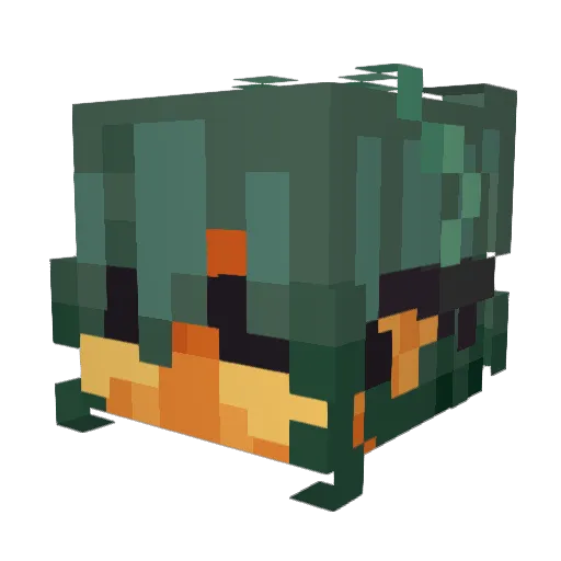 Skeliiton Minecraft avatar head, 3D render