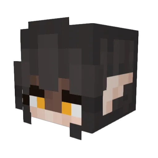 Skellebby Minecraft avatar head, 3D render