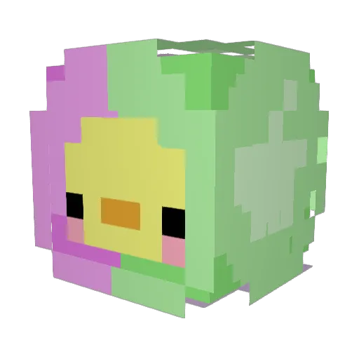 Skello0o Minecraft avatar head, 3D render