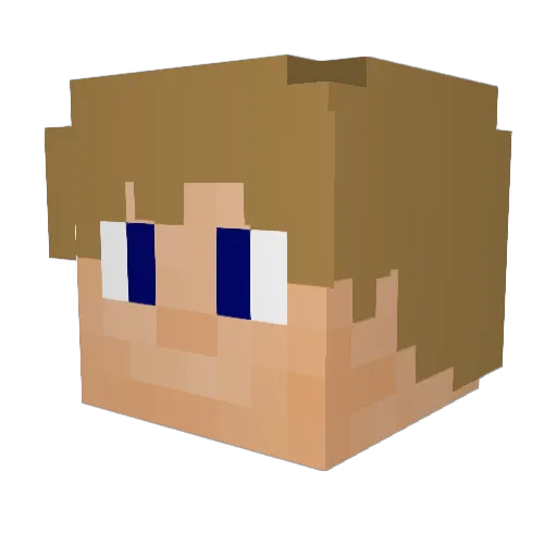Skelly1878 Minecraft avatar head, 3D render