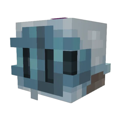 Skellysss Minecraft avatar head, 3D render