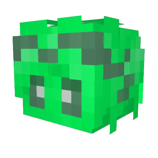 Skelreen Minecraft avatar head, 3D render