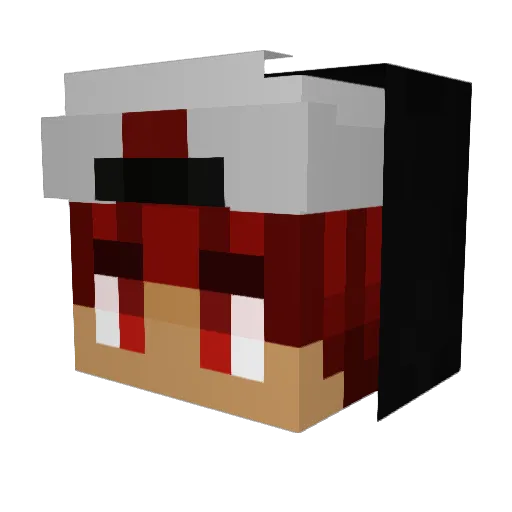Skelton_MC Minecraft avatar head, 3D render