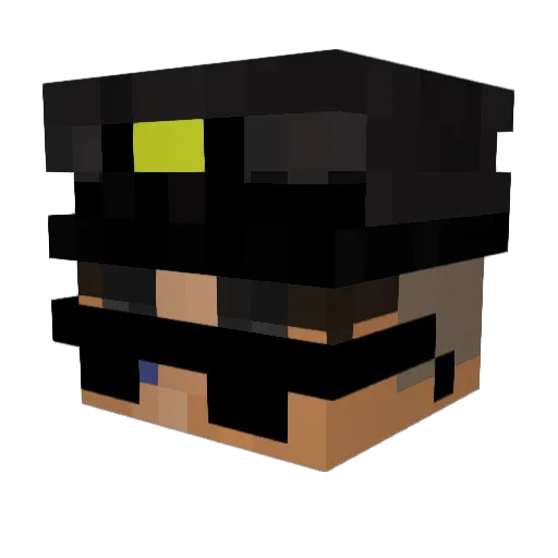 Skena Minecraft avatar head, 3D render