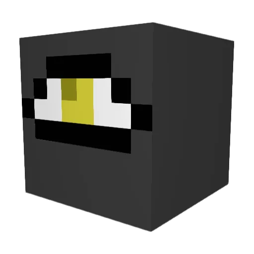 Skenadii Minecraft avatar head, 3D render