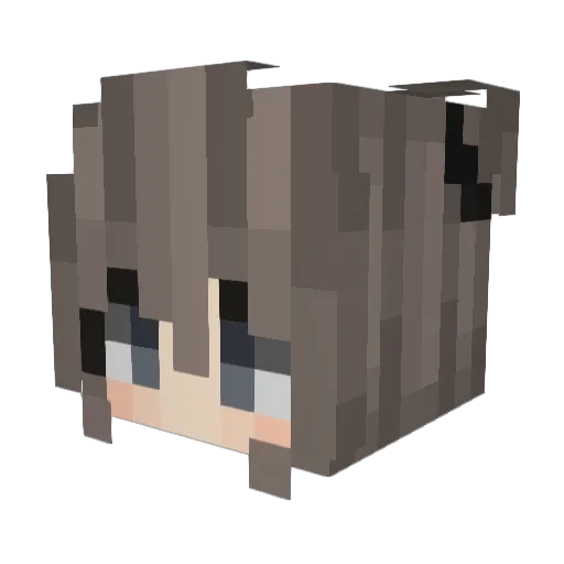 SkendeL Minecraft avatar head, 3D render