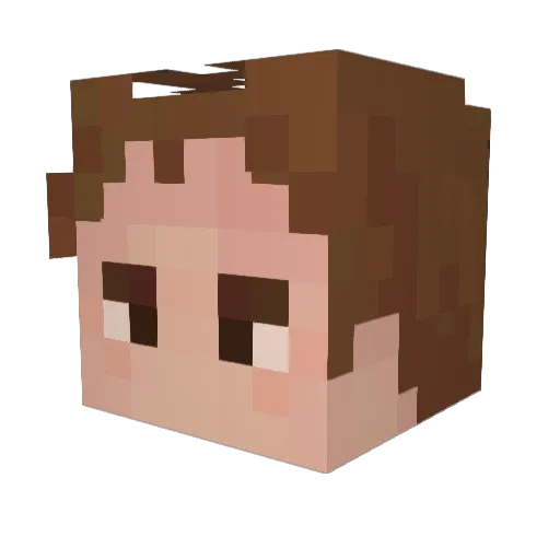 Skengweenos Minecraft avatar head, 3D render